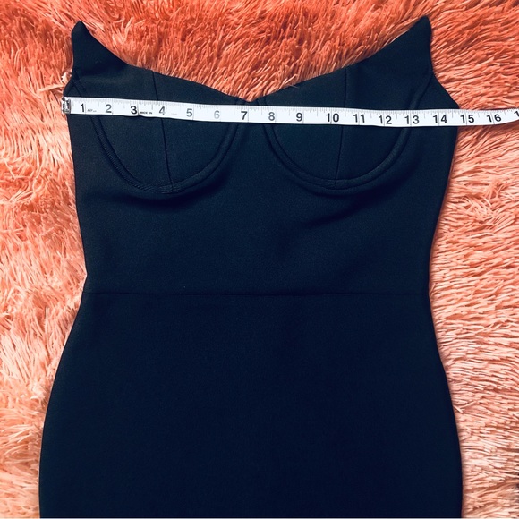 Layla Strapless Bodycon Maxi Bandage Dress in Black, Size M - Picture 11 of 14